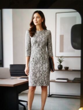 MM Lafleur Sheath Business Office Meeting Womens Dress Lined Size 8